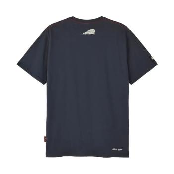 MENS 2 COLOR SCRIPT LOGO T-SHIRT - NAVY