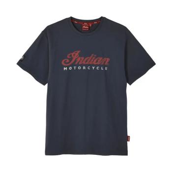 MENS 2 COLOR SCRIPT LOGO T-SHIRT - NAVY