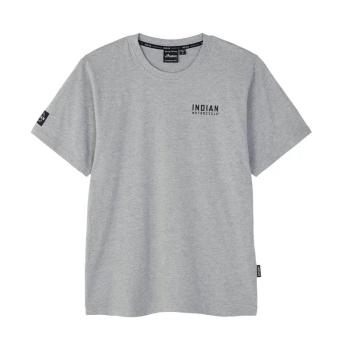 MENS TRIANGLE SIGN PRINTED T-SHIRT - GRAY