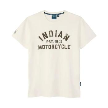 MENS EST 1901 BLOCK PRINTED T-SHIRT - WHITE