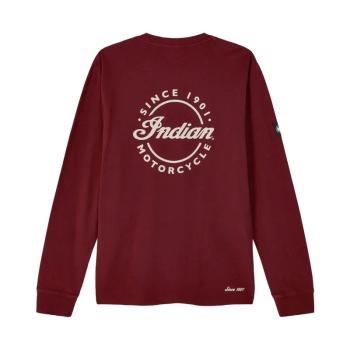 Preview: MENS SCRIPT ICON POCKET LONG SLEEVE T-SHIRT - PORT