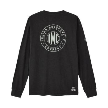 MENS IMC ICON POCKET LONG SLEEVE T-SHIRT - BLACK