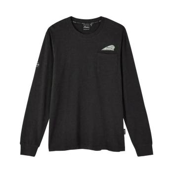 MENS IMC ICON POCKET LONG SLEEVE T-SHIRT - BLACK