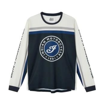 MENS I SCRIPT PERFORMANCE RACING LONG SLEEVE T-SHIRT - BLUE