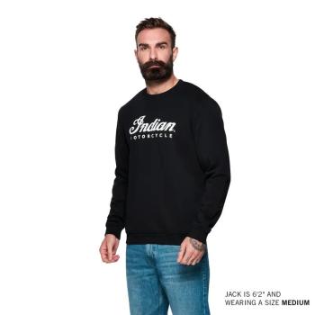Preview: MENS ESSENTIAL SCRIPT LOGO SWEATSHIRT - BLACK