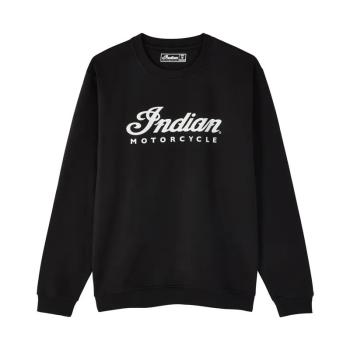 MENS ESSENTIAL SCRIPT LOGO SWEATSHIRT - BLACK