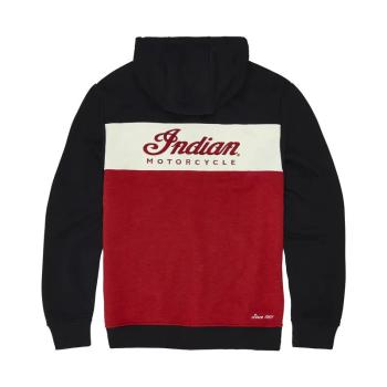 MENS SCRIPT LOGO  COLORBLOCK HOODIE - RED