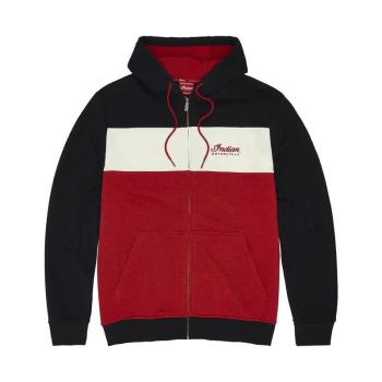 MENS SCRIPT LOGO  COLORBLOCK HOODIE - RED