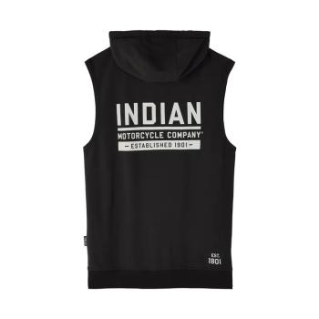 Preview: MENS SLEEVELESS ESTABLISHED 1901 HOODIE - BLACK
