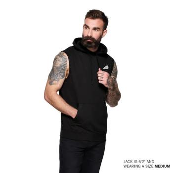 Preview: MENS SLEEVELESS ESTABLISHED 1901 HOODIE - BLACK