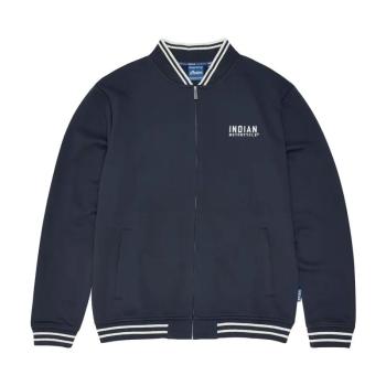MENS EMBROIDERED PARTS SERVICE BOMBER JACKET - NAVY
