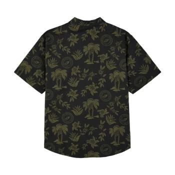 Preview: MENS PALM PRINT SCRIPT ICON SHIRT - GREEN
