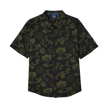 MENS PALM PRINT SCRIPT ICON SHIRT - GREEN