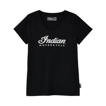 WOMENS ESSENTIAL SCRIPT LOGO T-SHIRT - BLACK