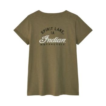 Preview: WOMENS SPIRIT LAKE IA HENLEY T-SHIRT - GREEN