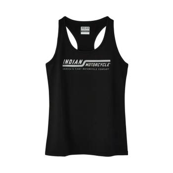 WOMENS LINE GRAPHIC PERFORMANCE TANK - BLACK