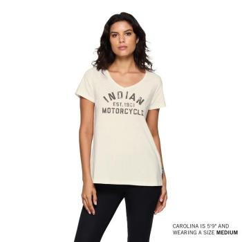 WOMENS EST 1901 BLOCK PRINTED T-SHIRT - WHITE