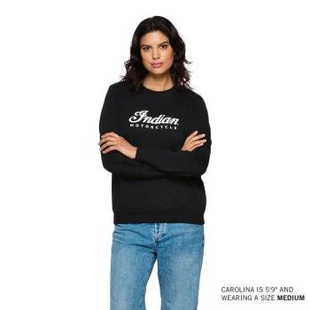 Preview: WOMENS ESSENTIAL SCRIPT LOGO SWEATSHIRT - BLACK