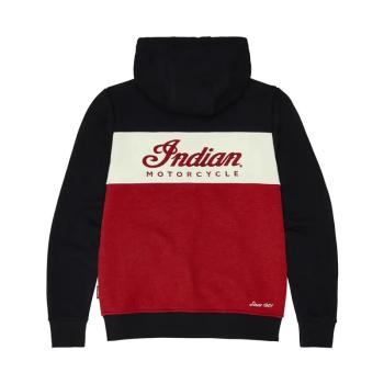 Preview: WOMENS SCRIPT LOGO COLORBLOCK HOODIE - RED