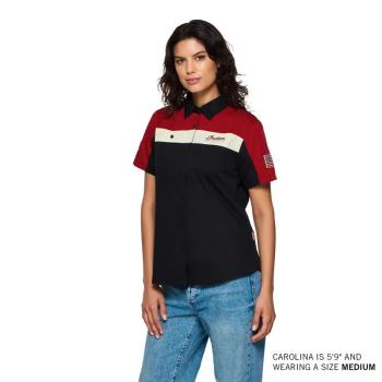 Preview: WOMENS HEADDRESS COLORBLOCK SHOP SHIRT - RED