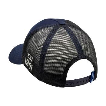 BLOCK LOGO PATCH TRUCKER CAP - NAVY
