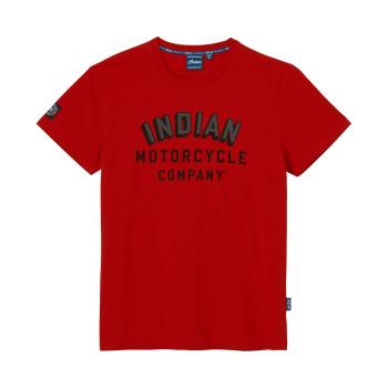 MENS ARCHED BLOCK LOGO T-SHIRT - RED
