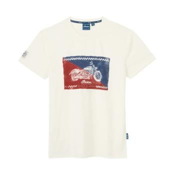 MENS SCOUT CLASSIC CHECKED T-SHIRT - WHITE