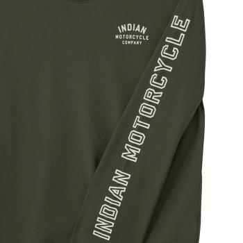 Preview: MENS LOGO SLEEVE PRINTED LONG SLEEVE - GREEN