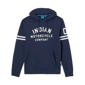 MENS SLEEVE PRINTED LIGHTWEIGHT HOODIE - NAVY