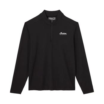 MENS ESSENTIAL QUARTER ZIP TOP - BLACK