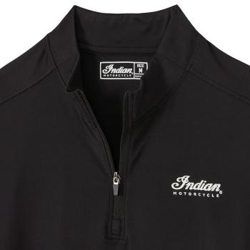 Preview: MENS ESSENTIAL QUARTER ZIP TOP - BLACK
