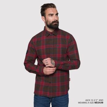 Preview: MENS NASHVILLE PLAID SHIRT - RED