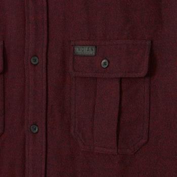 Preview: MENS FLANNEL TWILL SHIRT - RED Preview: MENS FLANNEL TWILL SHIRT - RED
