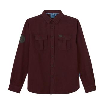 MENS FLANNEL TWILL SHIRT - RED