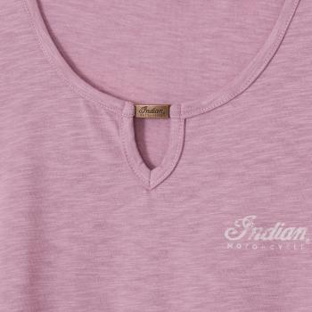 Preview: WOMENS HEADDRESS KEYHOLE T-SHIRT - PURPLE