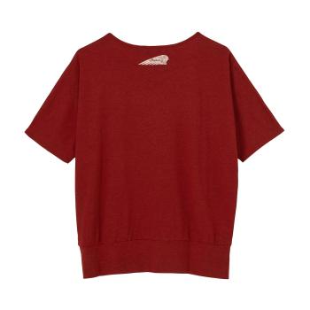 Preview: WOMENS DIAMANTE BANDED T-SHIRT - RED Preview: WOMENS DIAMANTE BANDED T-SHIRT - RED