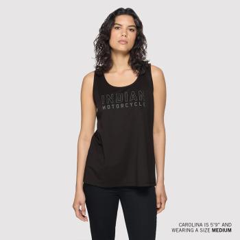 Preview: WOMENS OUTLINE LOGO ATHLETE TANK - BLACK Preview: WOMENS OUTLINE LOGO ATHLETE TANK - BLACK