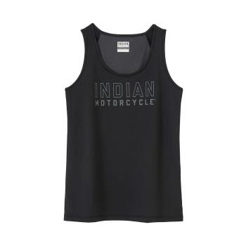WOMENS OUTLINE LOGO ATHLETE TANK - BLACK