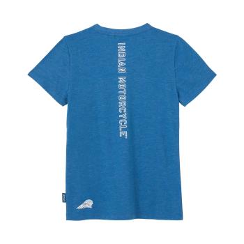 Preview: WOMENS VERTICAL LOGO PRINTED T-SHIRT - BLUE