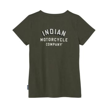 Preview: WOMENS ARCHED BLOCK LOGO T-SHIRT - GREEN