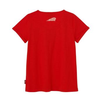 Preview: WOMENS STAMP CIRCLE LOGO T-SHIRT - RED Preview: WOMENS STAMP CIRCLE LOGO T-SHIRT - RED