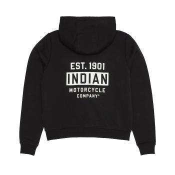 Preview: WOMENS EST 1901 INDIAN MOTORCYCLE CROPPED HOODIE - BLACK Preview: WOMENS EST 1901 INDIAN MOTORCYCLE CROPPED HOODIE - BLACK