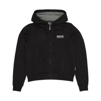 WOMENS EST 1901 INDIAN MOTORCYCLE CROPPED HOODIE - BLACK