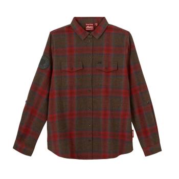WOMENS NASHVILLE PLAID SHIRT - RED
