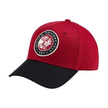 COLORBLOCK HEADDRESS TRUCKER CAP - RED