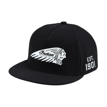 HEADDRESS FLAT BRIM CAP - BLACK