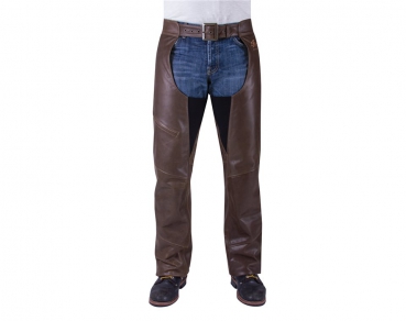 MENS BROWN LEATHER CHAPS