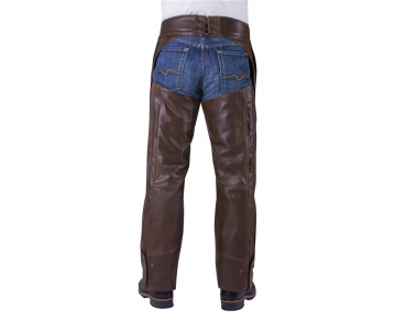 MENS BROWN LEATHER CHAPS