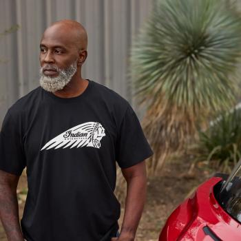 Preview: MENS ESSENTIAL HEADRESS LOGO T-SHIRT - BLACK