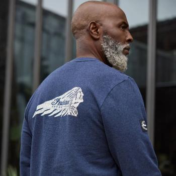 Preview: MENS HEADDRESS POCKET HENLEY LS T-SHIRT - NAVY